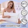 image:imageMemory Foam Pillow Cervical Pillow 4Layer Queen Contour Pillow Side Sleeper Neck Support Pillow for Neck Pain CertiPURUSKing  31 x 14 x 51 2Pack