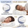 image:imageMemory Foam Pillow Cervical Pillow 4Layer Queen Contour Pillow Side Sleeper Neck Support Pillow for Neck Pain CertiPURUSQueen  24 x 14 x 51 1Pack