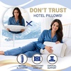 image:imageMemory Foam Pillow Cervical Pillow 4Layer Queen Contour Pillow Side Sleeper Neck Support Pillow for Neck Pain CertiPURUSTravel 18 x 12 x 5 2Pack