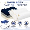 image:imageMemory Foam Pillow Cervical Pillow 4Layer Queen Contour Pillow Side Sleeper Neck Support Pillow for Neck Pain CertiPURUSTravel 18 x 12 x 5