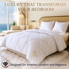 image:imageRoyal Therapy King Size Comforter Cooling Down Alternative Duvet Insert White Lightweight King Comforter for All SeasonsWhite
