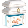 image:imageRoyal Therapy Queen 2Pack Memory Foam Pillow Adjustable Shredded OdorFree CutOut Bed Pillow for Neck amp Shoulder Pain Relief Breathable Support for Back Stomach Side Sleepers BioFormAirFlowPRO Shredded