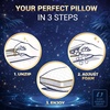 image:imageRoyal Therapy Queen 2Pack Memory Foam Pillow Adjustable Shredded OdorFree CutOut Bed Pillow for Neck amp Shoulder Pain Relief Breathable Support for Back Stomach Side Sleepers BioFormAirFlowPRO Shredded