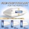 image:imageRoyal Therapy Queen 2Pack Memory Foam Pillow Adjustable Shredded OdorFree CutOut Bed Pillow for Neck amp Shoulder Pain Relief Breathable Support for Back Stomach Side Sleepers BioFormAirFlowPRO Shredded