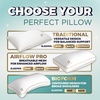 image:imageRoyal Therapy Queen 2Pack Memory Foam Pillow Adjustable Shredded OdorFree CutOut Bed Pillow for Neck amp Shoulder Pain Relief Breathable Support for Back Stomach Side Sleepers BioFormBioForm Shredded