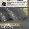 image:imageRoyal Therapy Twin Sheet Set 100 Cotton 1000 Thread Count Fitted Bed Sheets 17Inch Deep Pockets Grey Bedding SetGray