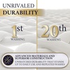 image:imageRoyal Therapy Twin Sheet Set 100 Cotton 1000 Thread Count Fitted Bed Sheets 17Inch Deep Pockets Grey Bedding SetWhite