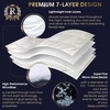 image:imageRoyal Therapy Weighted Blanket  Heavy 100 Cotton Blankets with Premium Glass Beads 60x80 25lbs Prussian Blue Suitable for One Person 250lb  Use on QueenKing BedAquamarine