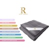 image:imageRoyal Therapy Weighted Blanket  Heavy 100 Cotton Blankets with Premium Glass Beads 60x80 25lbs Prussian Blue Suitable for One Person 250lb  Use on QueenKing BedRoyal Grey