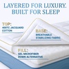 image:imageTwin Size Mattress Topper  823 Inches Deep Pocket 400 TC Cotton Extra Thick Mattress Topper Soft Mattress Down Alternative Fill Cover Cooling Overfilled 1400GSM Mattress Pad