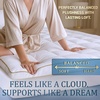 image:imageTwin Size Mattress Topper Twin  823 Inches Deep Pocket 400 TC Cotton Extra Thick Mattress Topper Soft Mattress Down Alternative Fill Cover Cooling Overfilled 1400GSM Mattress Pad Royal TherapyWhite