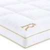 image:imageTwin Size Mattress Topper Twin  823 Inches Deep Pocket 400 TC Cotton Extra Thick Mattress Topper Soft Mattress Down Alternative Fill Cover Cooling Overfilled 1400GSM Mattress Pad Royal TherapyWhite