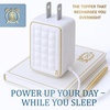 image:imageTwin Size Mattress Topper Twin  823 Inches Deep Pocket 400 TC Cotton Extra Thick Mattress Topper Soft Mattress Down Alternative Fill Cover Cooling Overfilled 1400GSM Mattress Pad Royal TherapyWhite