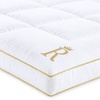 image:imageTwin Size Mattress Topper Twin  823 Inches Deep Pocket 400 TC Cotton Extra Thick Mattress Topper Soft Mattress Down Alternative Fill Cover Cooling Overfilled 1400GSM Mattress Pad Royal TherapyWhite