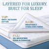 image:imageTwin Size Mattress Topper Twin  823 Inches Deep Pocket 400 TC Cotton Extra Thick Mattress Topper Soft Mattress Down Alternative Fill Cover Cooling Overfilled 1400GSM Mattress Pad Royal TherapyWhite