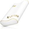 image:imageMemory Foam Pillow Cervical Pillow 4Layer Queen Contour Pillow Side Sleeper Neck Support Pillow for Neck Pain CertiPURUSExtra Queen 24 x 14 x 65