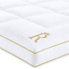 image:imageTwin Size Mattress Topper Twin  823 Inches Deep Pocket 400 TC Cotton Extra Thick Mattress Topper Soft Mattress Down Alternative Fill Cover Cooling Overfilled 1400GSM Mattress Pad Royal TherapyWhite