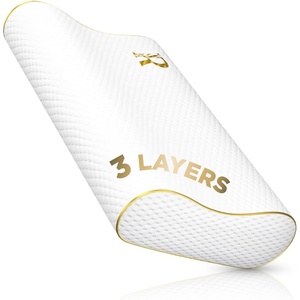 image:imageMemory Foam Pillow Cervical Pillow 4Layer Queen Contour Pillow Side Sleeper Neck Support Pillow for Neck Pain CertiPURUSKing  31 x 14 x 51