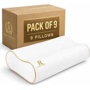 image:imageMemory Foam Pillow Cervical Pillow 4Layer Queen Contour Pillow Side Sleeper Neck Support Pillow for Neck Pain CertiPURUSKing  31 x 14 x 51 9Pack