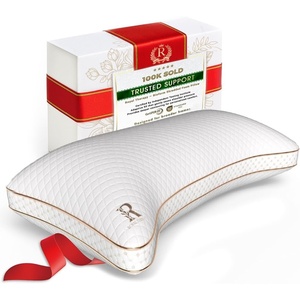 image:imageRoyal Therapy Queen 2Pack Memory Foam Pillow Adjustable Shredded OdorFree CutOut Bed Pillow for Neck amp Shoulder Pain Relief Breathable Support for Back Stomach Side Sleepers BioFormBioForm Shredded
