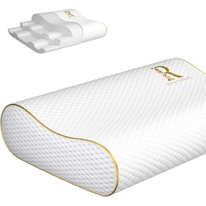 image:imageRoyal Therapy Travel Memory Foam Cervical Pillow  Contour Pillow for Neck and Shoulder PainQueen 24 x 14 x 5