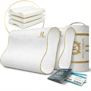image:imageRoyal Therapy Travel Memory Foam Cervical Pillow  Contour Pillow for Neck and Shoulder PainTravel 18 x 12 x 5 2pack