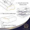 image:imageRoyal Therapy Memory Foam Pillow Queen Pain Relief Neck and Shoulder Pain Side Sleeper Pillow Cervical Neck SleepingKing 31 x 14 x 5 2pack