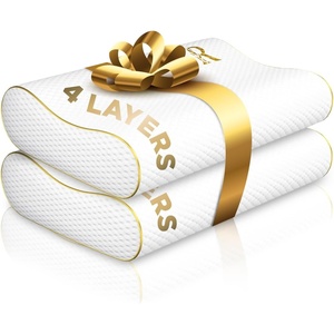 image:imageRoyal Therapy Memory Foam Pillow Queen Pain Relief Neck and Shoulder Pain Side Sleeper Pillow Cervical Neck SleepingExtra Queen 24 x 14 x 65 2Pack